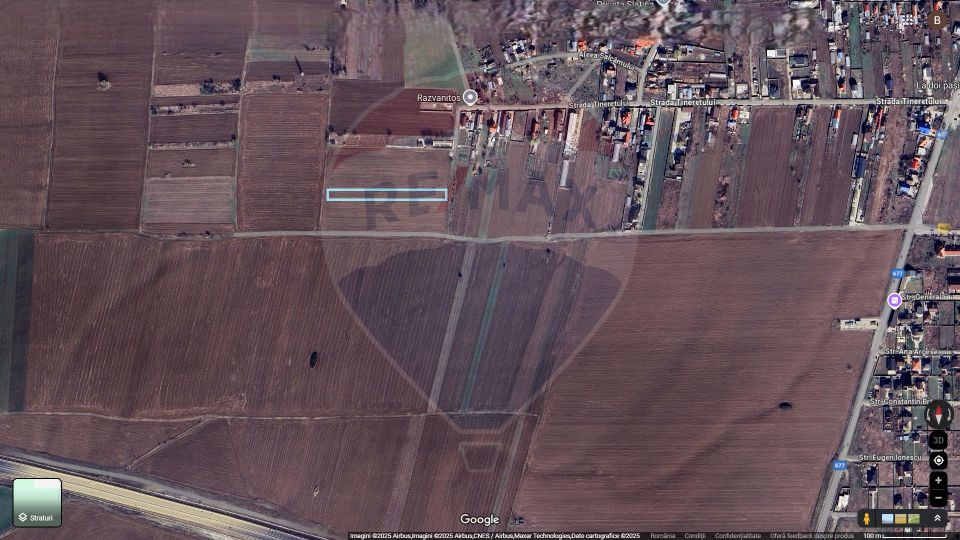 Teren 4,577mp Slatioara / Strada Tineretului