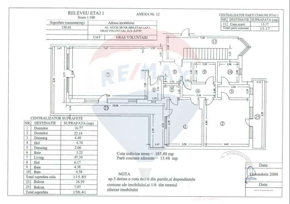 Inchiriere apartament 3 camere Voluntari