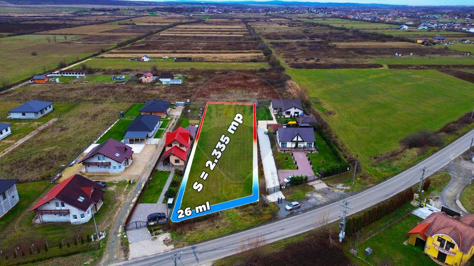 Teren de vanzare cu proiect de casa si piscina Săcălășeni