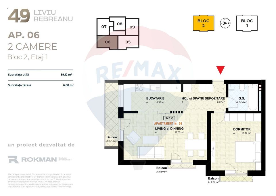 DE VÂNZARE| Apartament 2 camere| 0% COMISION! - 49 REBREANU