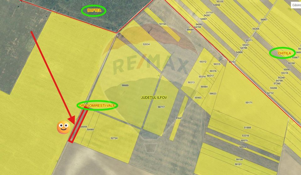 Land 2,500sqm Dragomiresti-Vale 4 km from Bucharest Ring Road