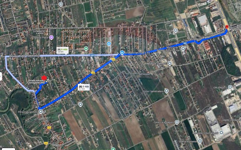 Land 1,000sqm Domnesti / None