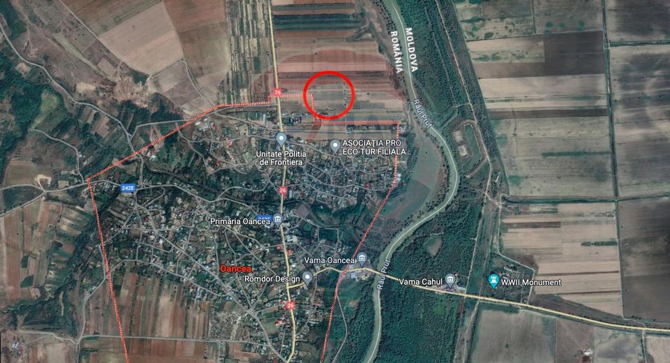 Teren Intravilan de 7000 mp la Granița cu Republica Moldova!