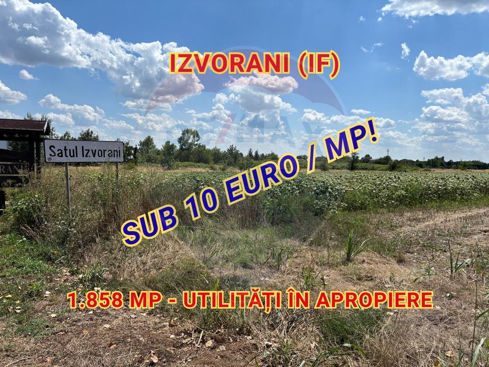 Land 1,858sqm Izvorani / Aleea Tarla 58