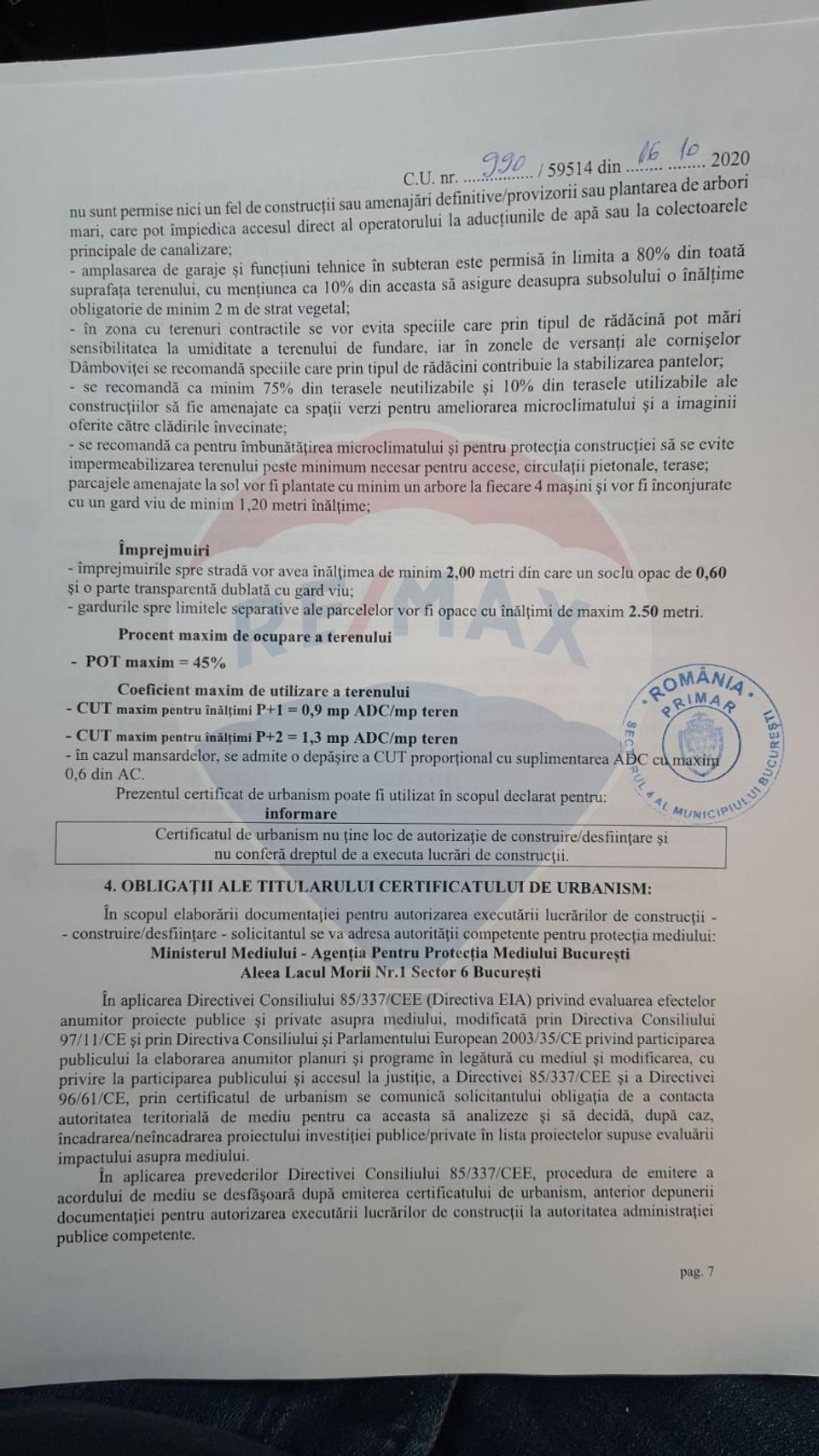 Teren intravilan de vanzare – 822 mp, Strada Poștalionului