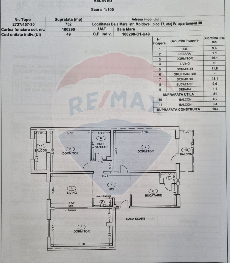 4 room Apartment for sale, Ultracentral area