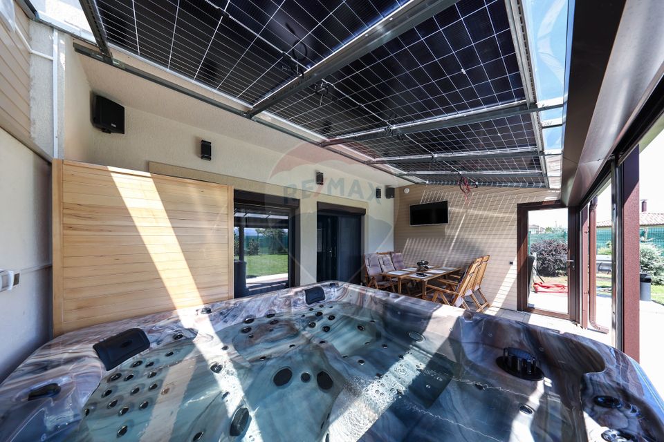 Vilă premium, saune, jacuzzi curte de 1000 mp