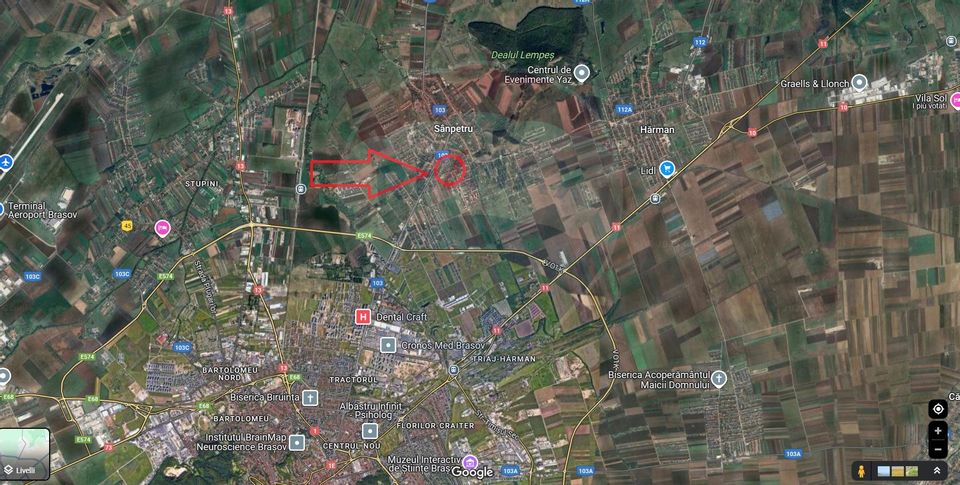 Land 597sqm Sanpetru / Calea Harmanului