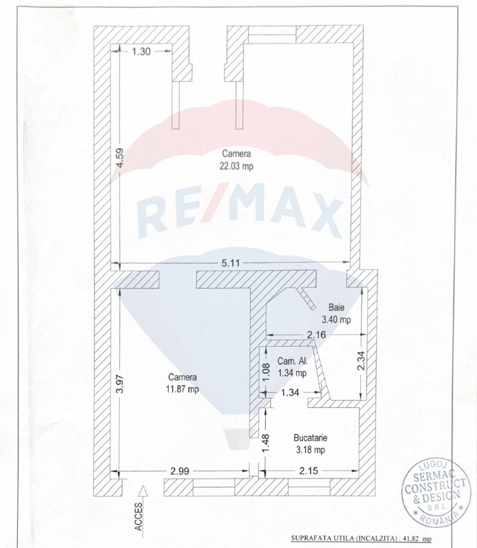 41.82sq.m Commercial Space for sale, Dragasani area