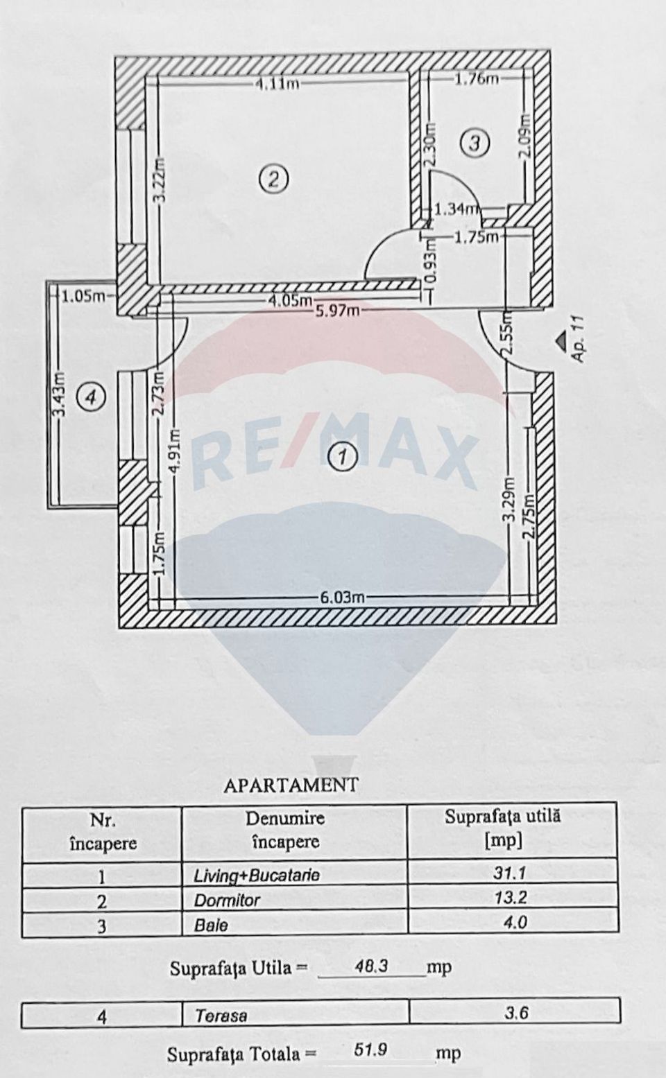 Apartament cu 2 camere de vanzare, 52mp, oras Pantelimon