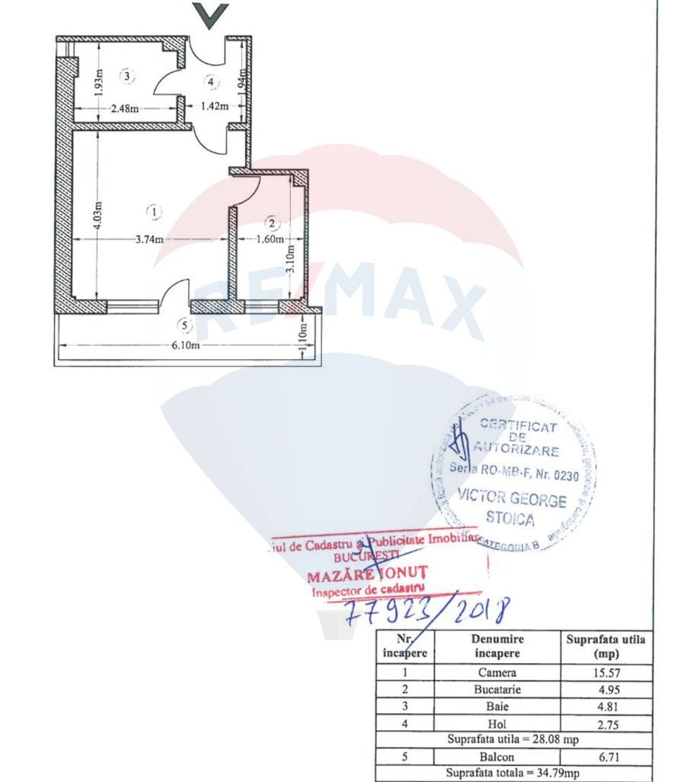1 room Apartment for sale, Pantelimon area