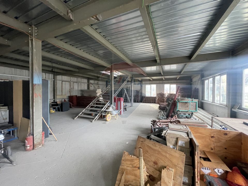 Hala 2 niveluri 750mp, teren 1200 mp | Industriilor, 23 August