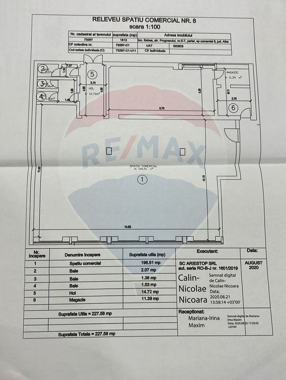 227.58sq.m Commercial Space for sale, Central area