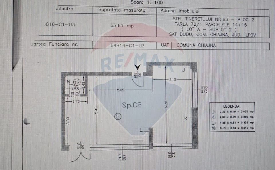 Spațiu comercial compartimentat in zona Militari Residence