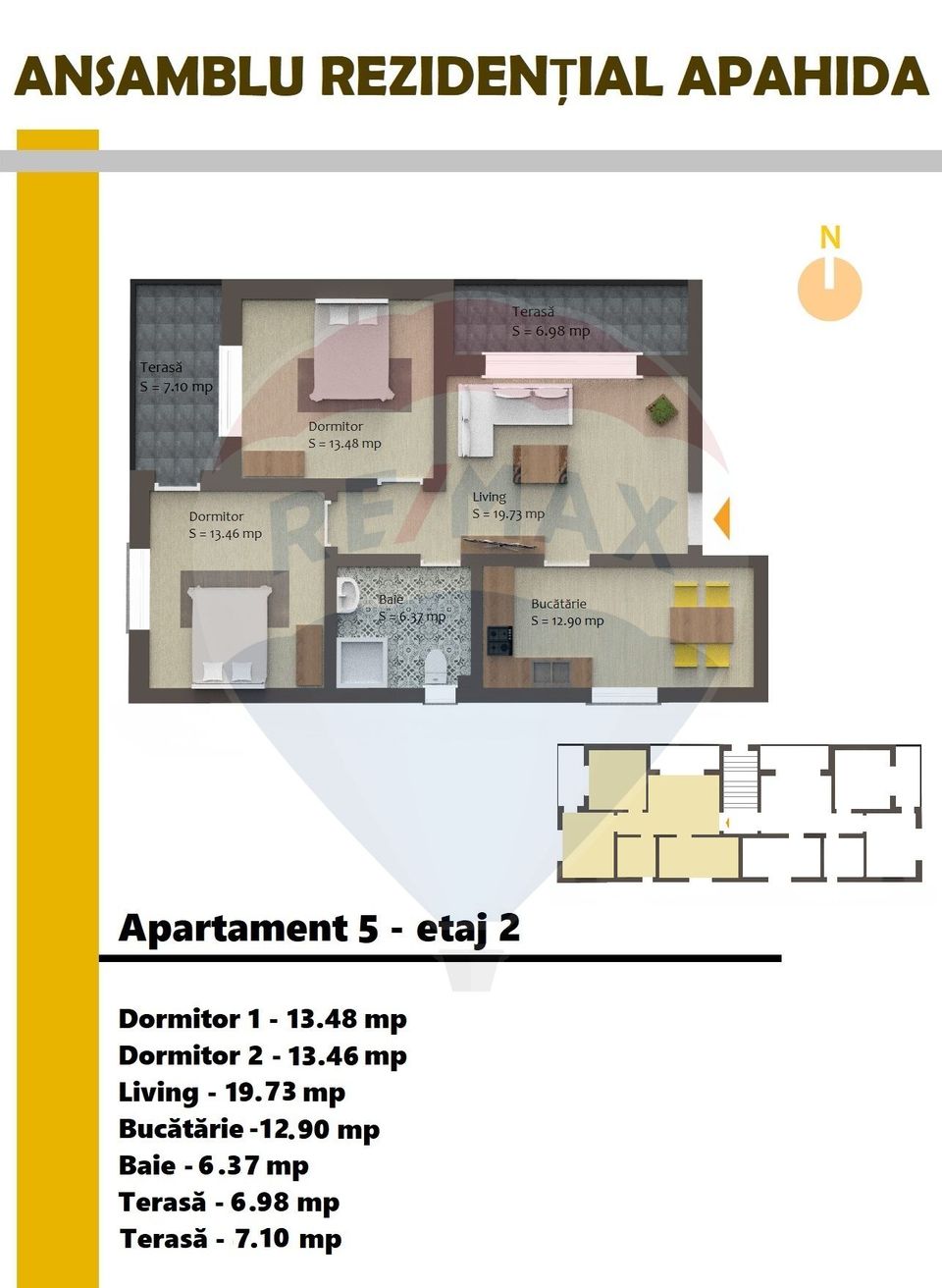 Apartamente de vanzare 3 camere/parcare inclusa/Ansamblu Nou - Apahida