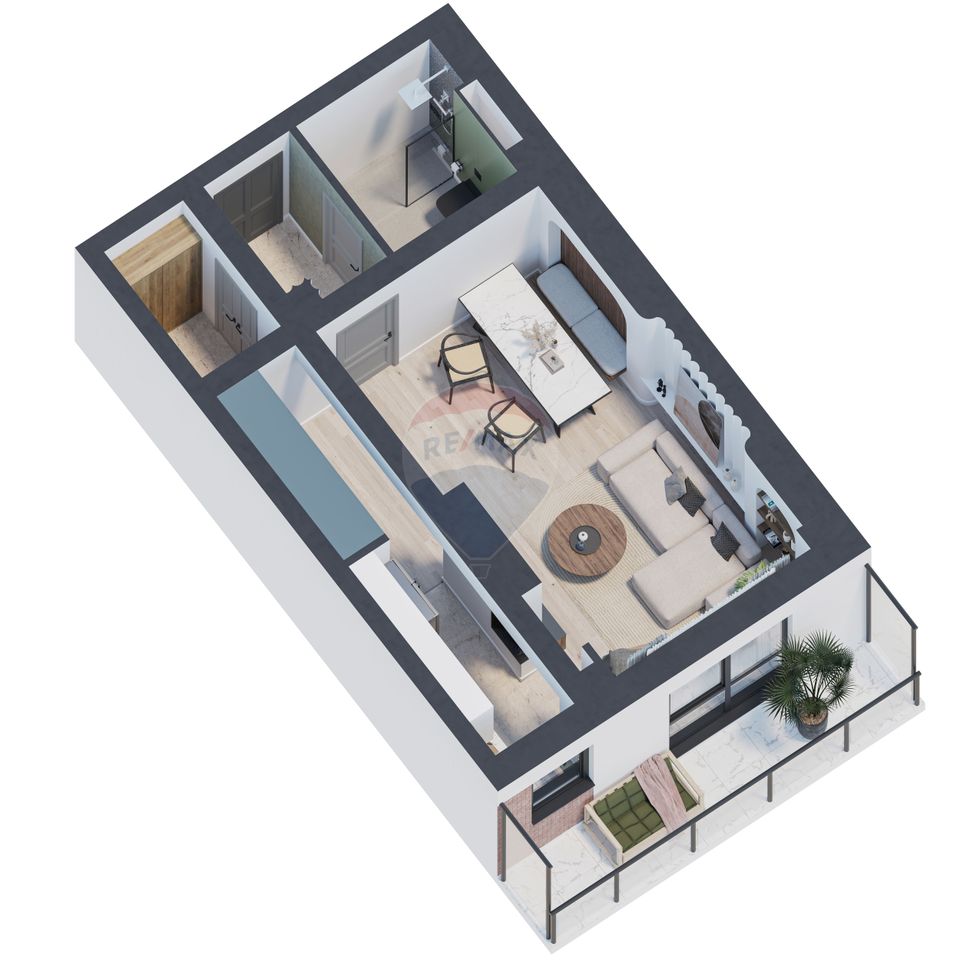 Apartament cu 2 camere de vânzare