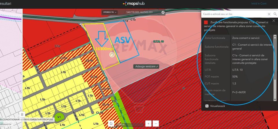 Teren comercial/industrial zona Metro,  DN1 Brasov Ghimbav