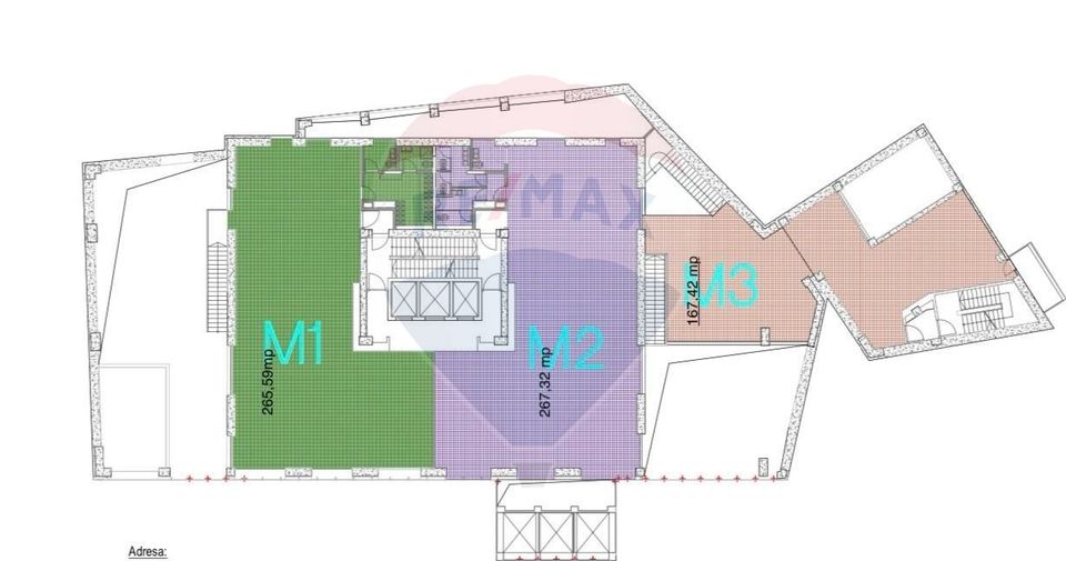 Commercial space 184sqm with terrace 238sqm in Regie area