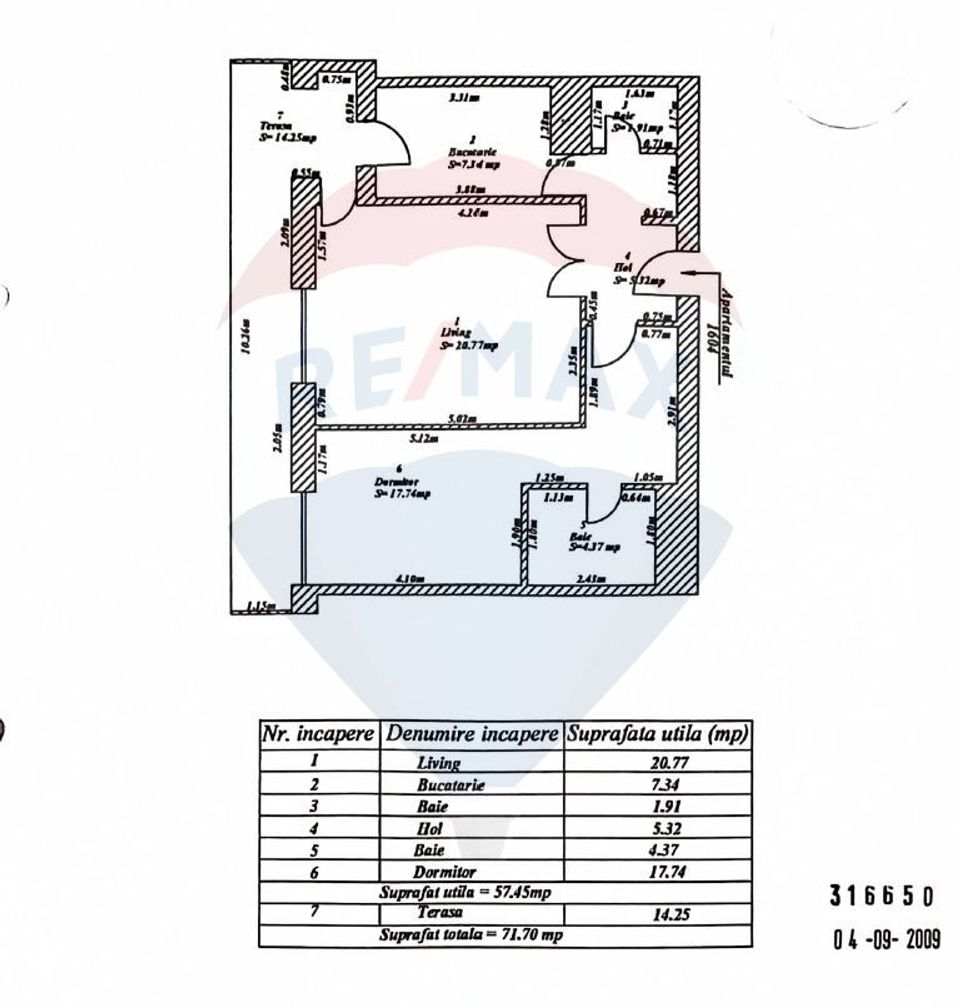 Apartament de închiriat 2 camere | terasa | parcare | Asmita Gardens