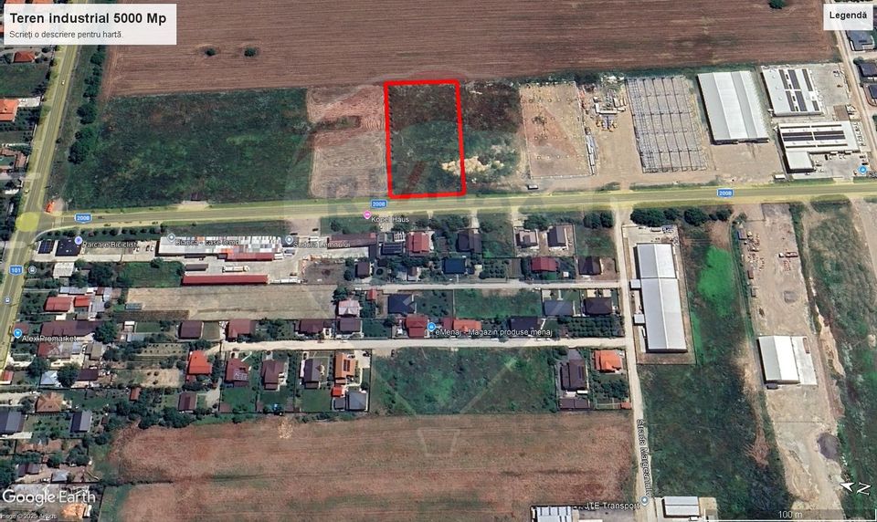 Teren 5.000mp Balotesti cu autorizatie hala