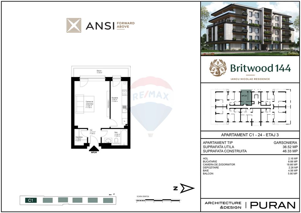 1 room Apartment for sale, Iancu Nicolae area