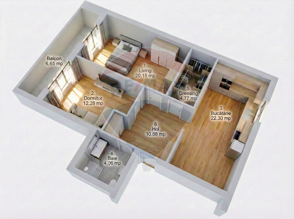 4 room Apartment for sale, Unirii area