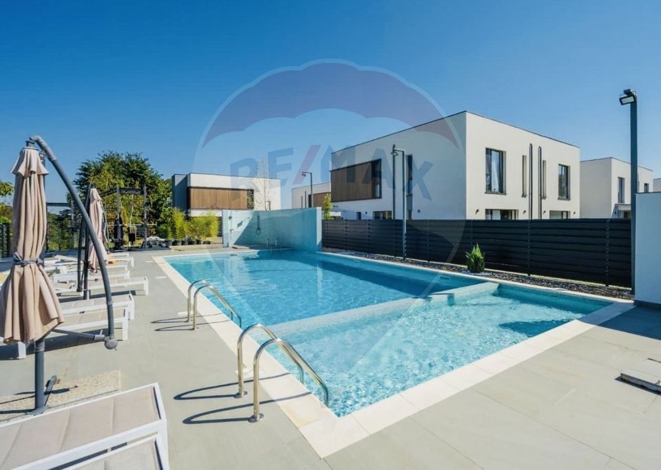 Vila individuala 4 camere 202 mp utili, Corbeanca, ansamblu cu piscina