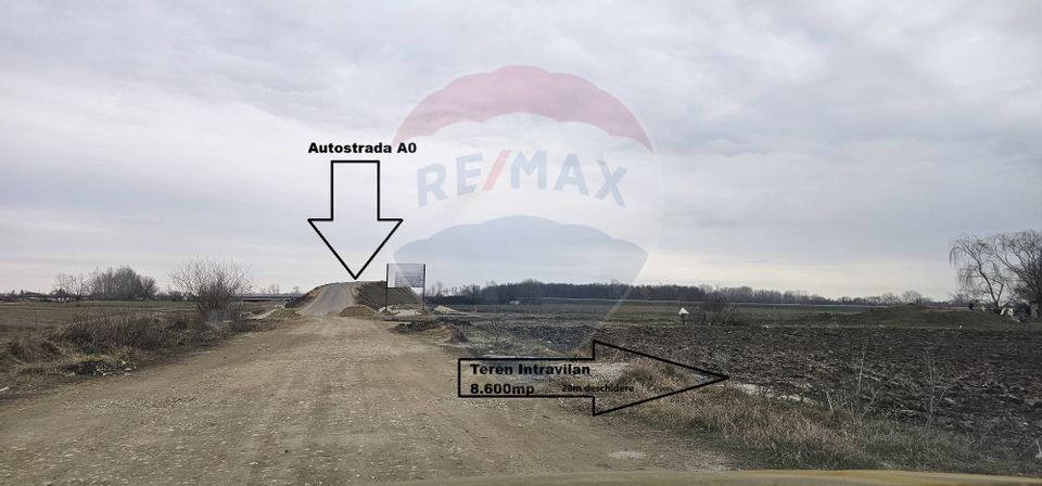 Land for sale 8600sqm Darvari Sabarului Street Ilfov Ciorogarla