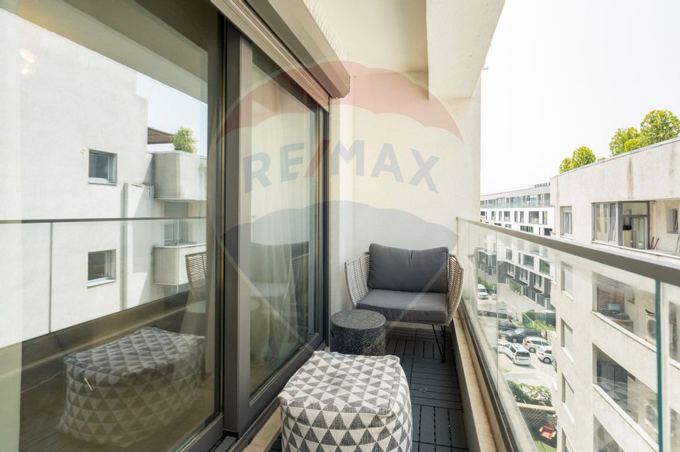 Apartament 2 camere mobilat si utilat lux parcare subterana Herastrau