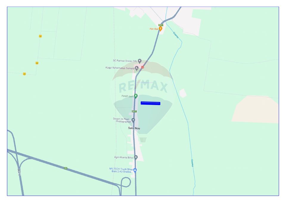 Land 13,800sqm Satu Nou / Strada Principala