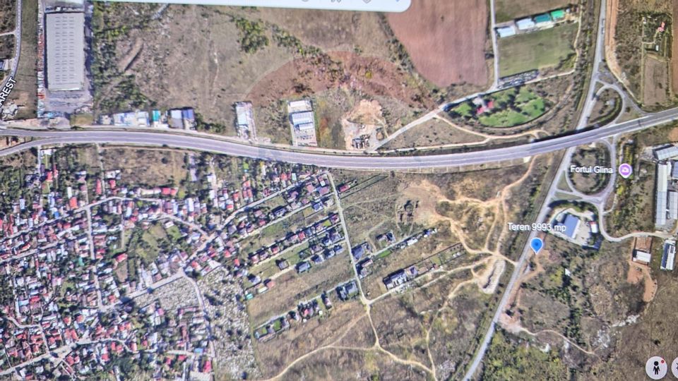 Teren industrial 9993 mp nod Sos. Centura  - Autostrada A2 PUZ aprobat