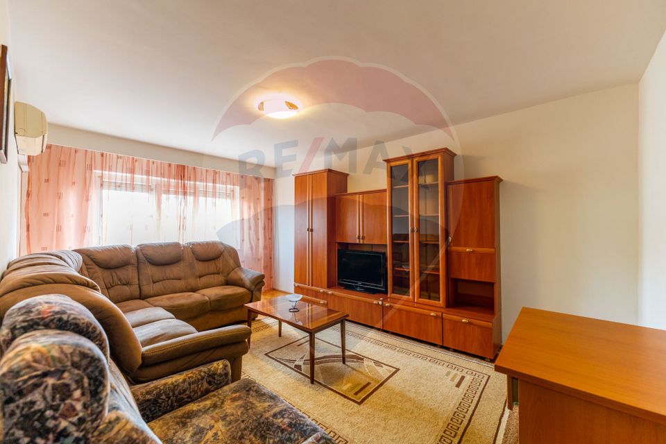 Apartament central 2 camere, decomandat, mobilat-utilat, centrala gaz