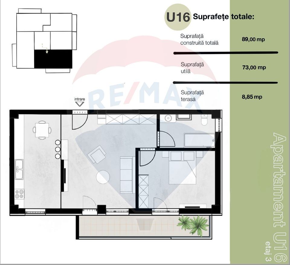 Apartament 2 camere de vânzare -  Jupiter - Incite Apartments