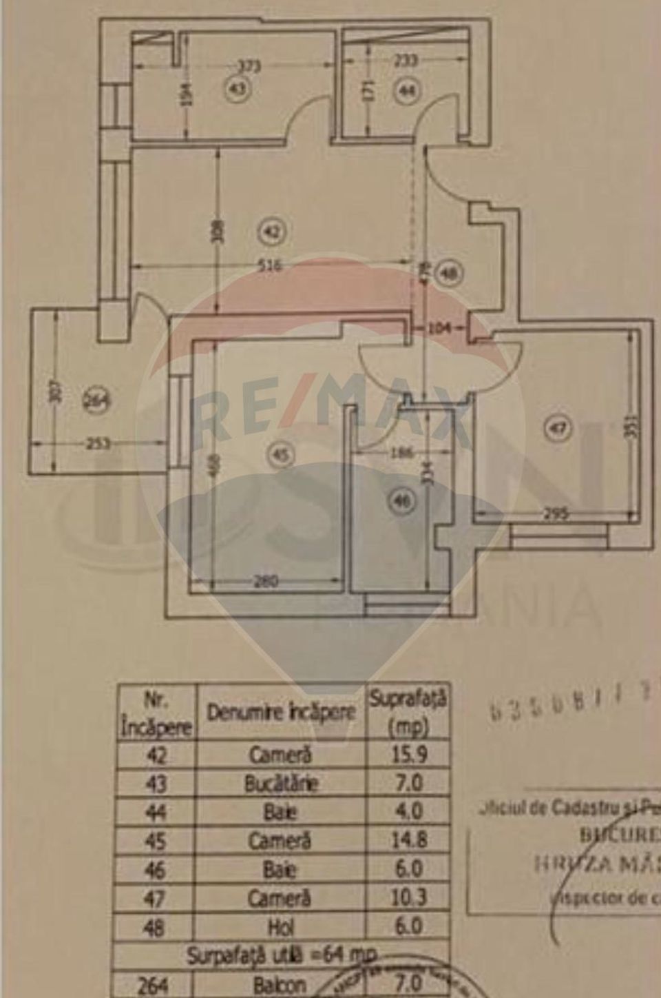 Apartament cu 3 camere - Onix Nord Residence