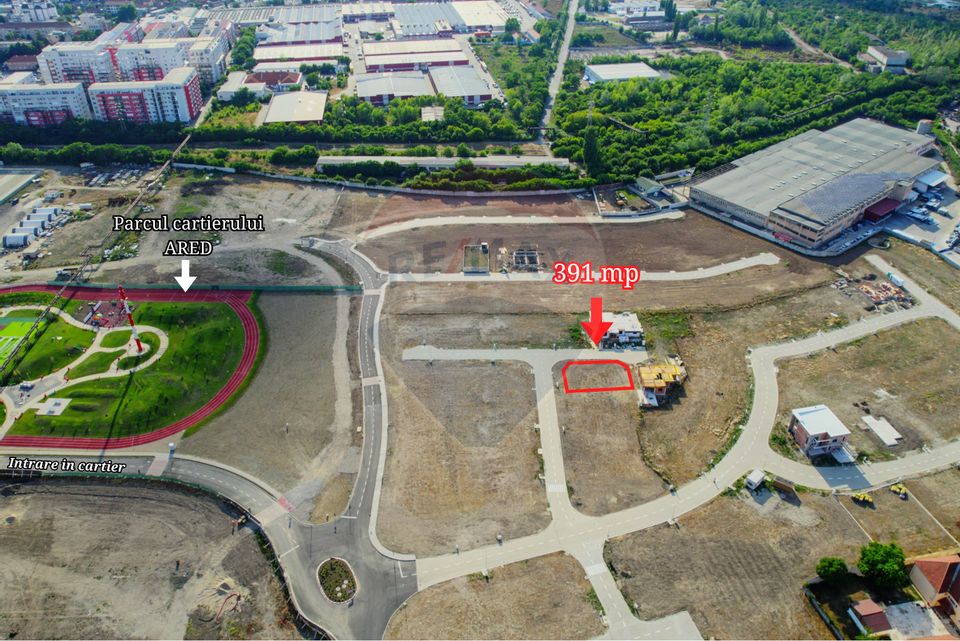 Teren de vânzare pe colț, cu deschidere dublă – 40 m front stradal