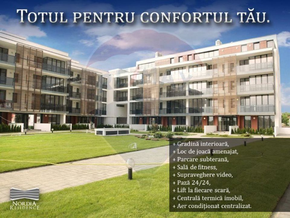 Baneasa Nordia Residence | 2 parcari | mobilat | gradina si lac