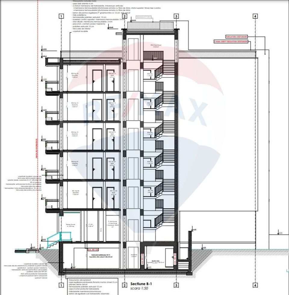 Teren 473 mp cu autorizatie de constructie S+P+5E+6ER