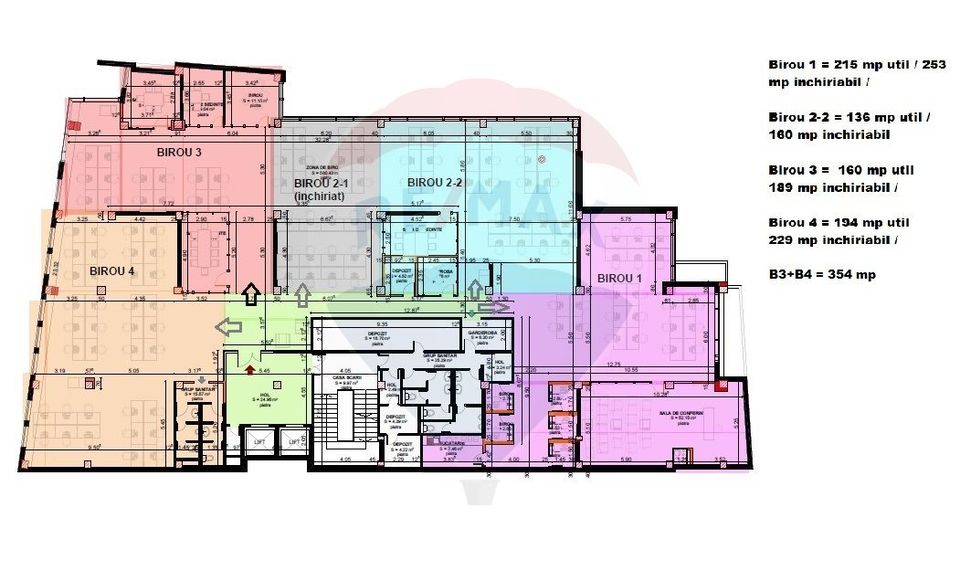 160sq.m Office Space for rent, Central area