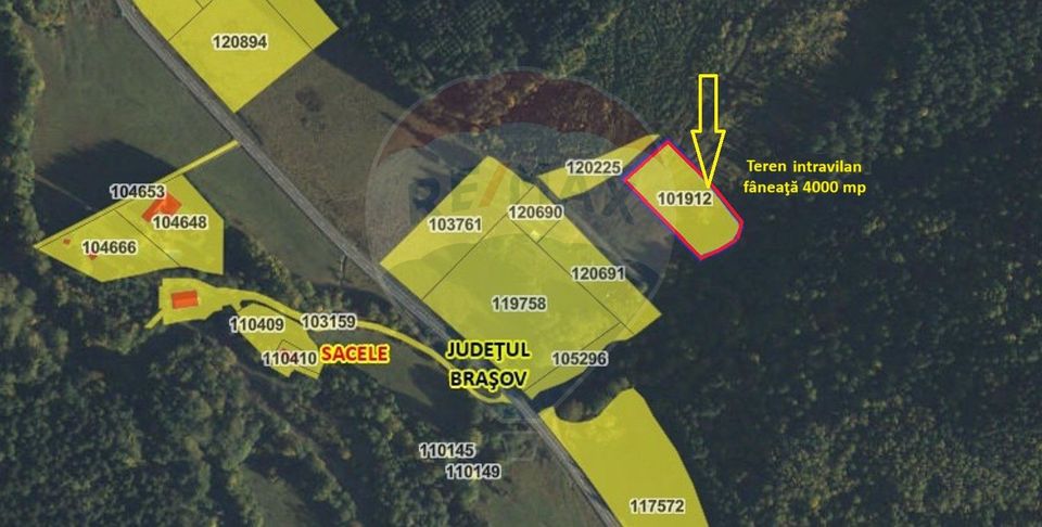 Teren intravilan, 4003 mp, Săcele - Babarunca