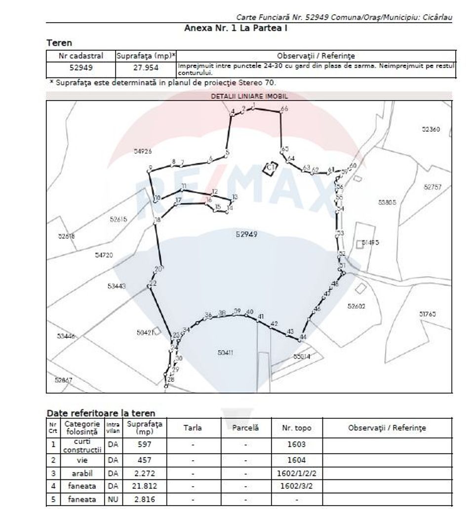 OCAZIE.  De vanzare teren în Cicarlau - Strada 1 Mai - super pret