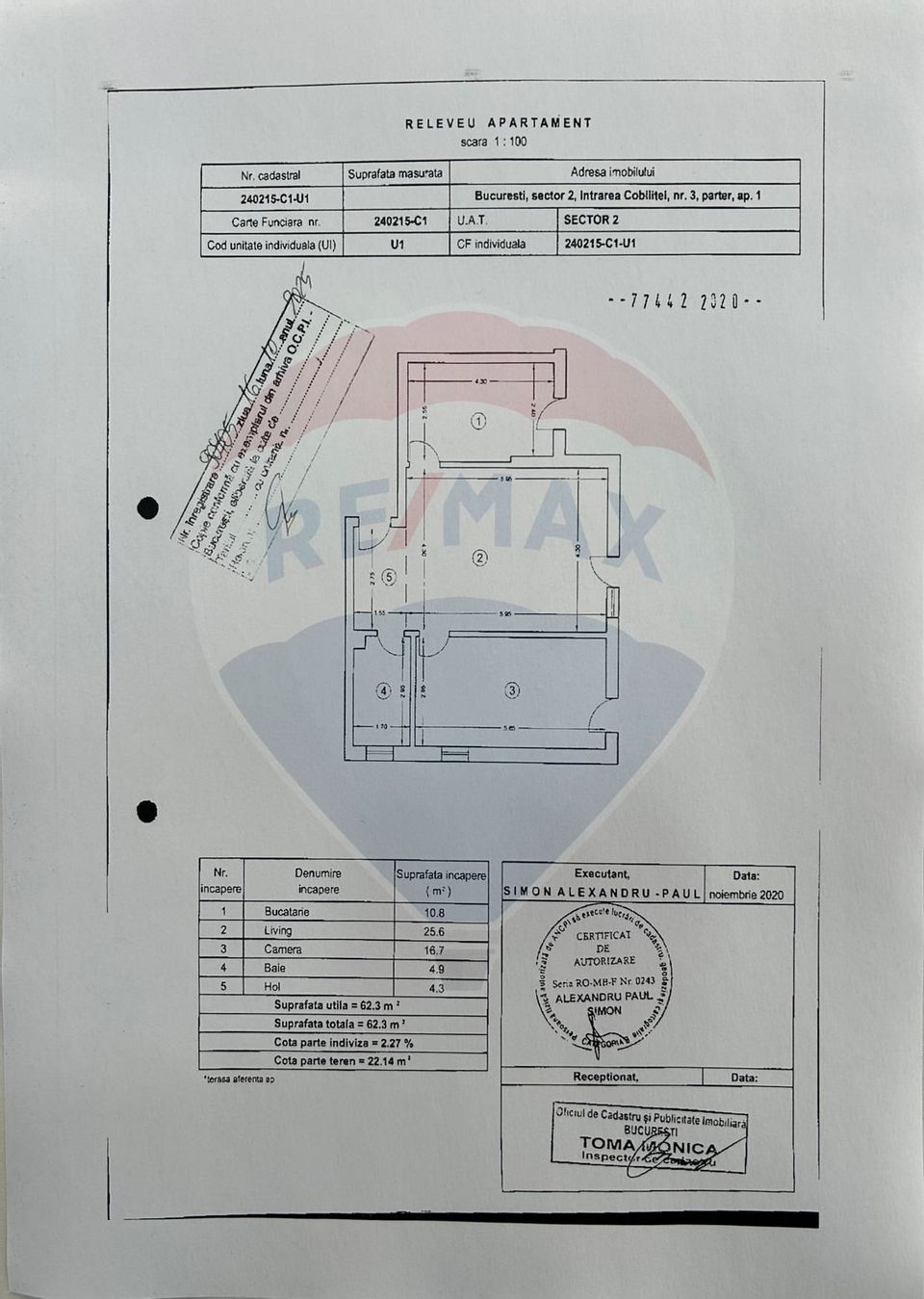 Apartament spatios 2 camere Eminescu-Locuință, cabinet, sau birou