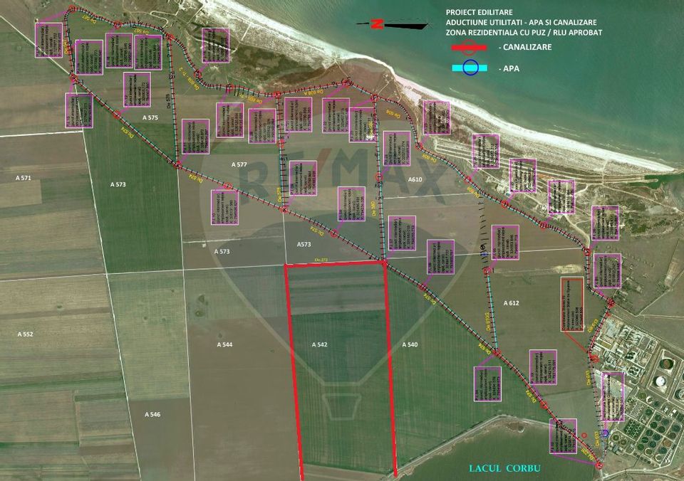 Land 11,200sqm Corbu / Drumul Parcela: A 542/44