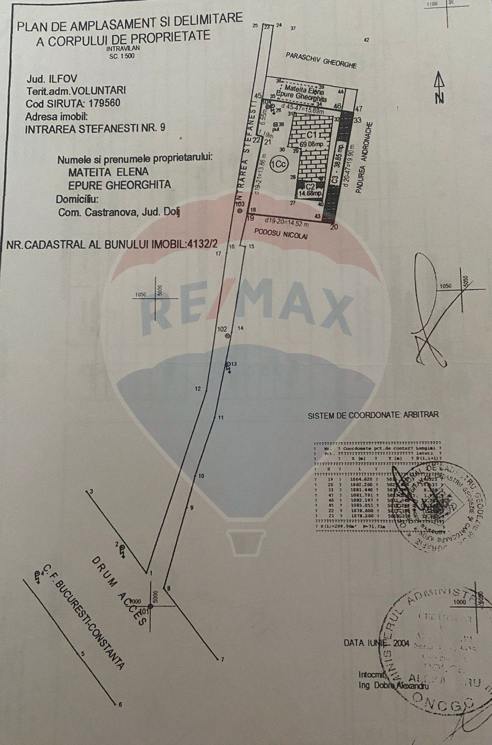 Teren 299.96mp Voluntari, casa 70 mp demolabila/renovabila