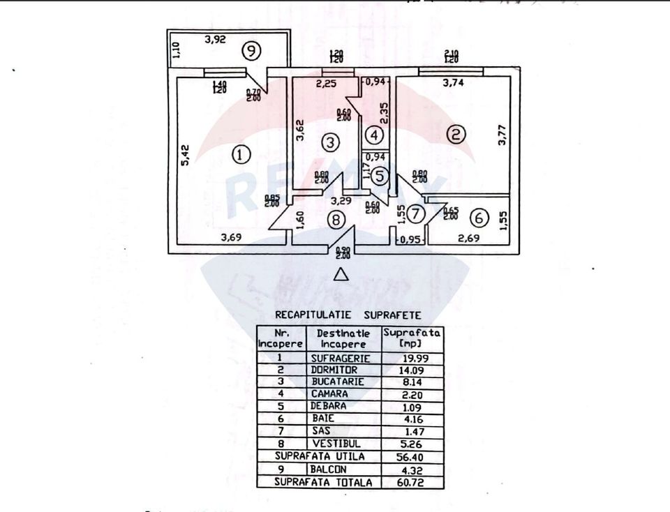 Apartament 2 camere renovat complet cu Centrala Proprie, Mall Vitan