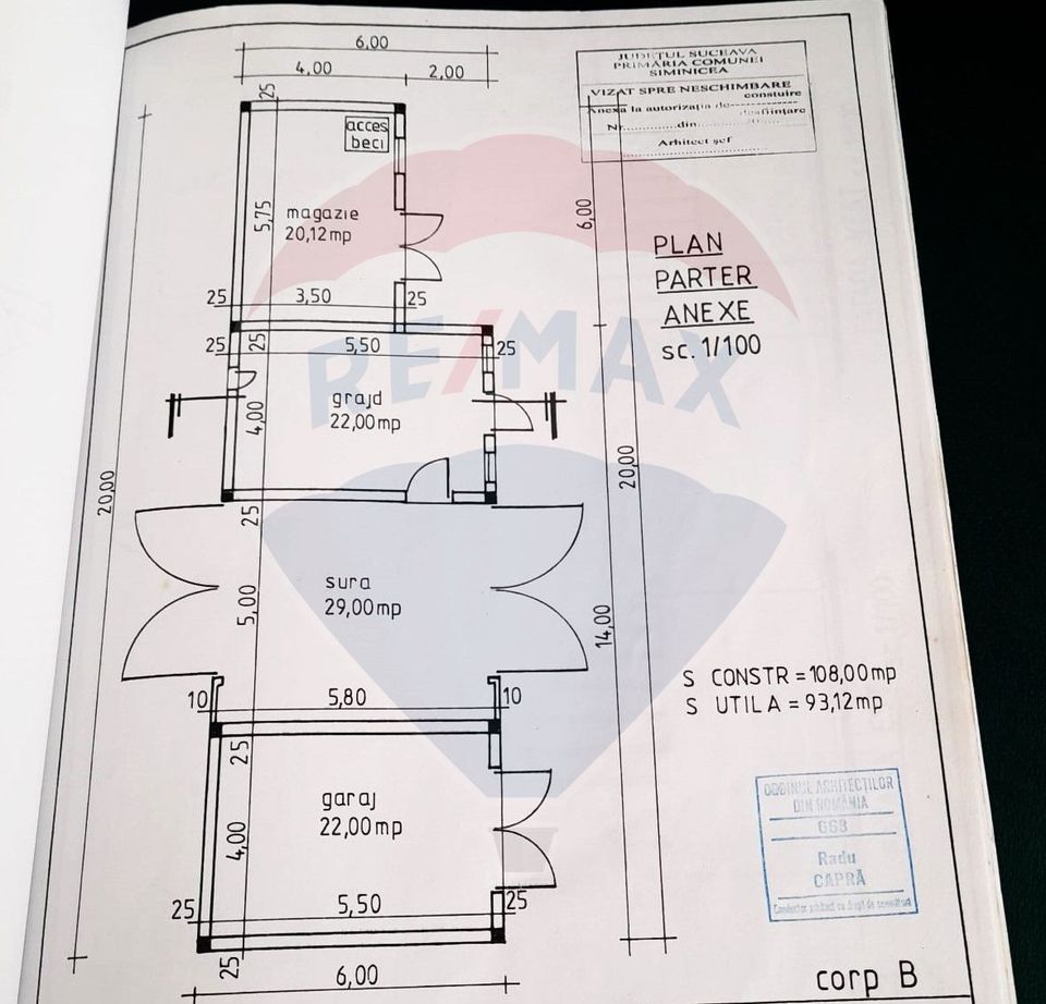 Casă / Vilă cu 12 camere, teren intravilan de 2869mp în Siminicea, SV