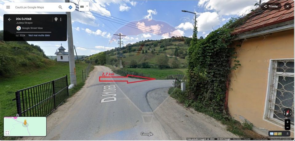 Teren de vanzare 8,441mp Holbav / Strada Dealul Cetățelii