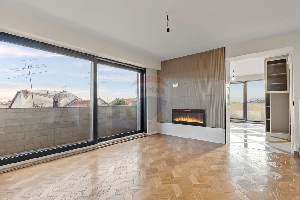 Penthouse unic pe două niveluri - saună și bucătărie exterioară