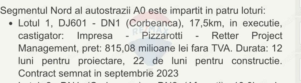 Teren 12,464mp Chitila / Strada Padurii