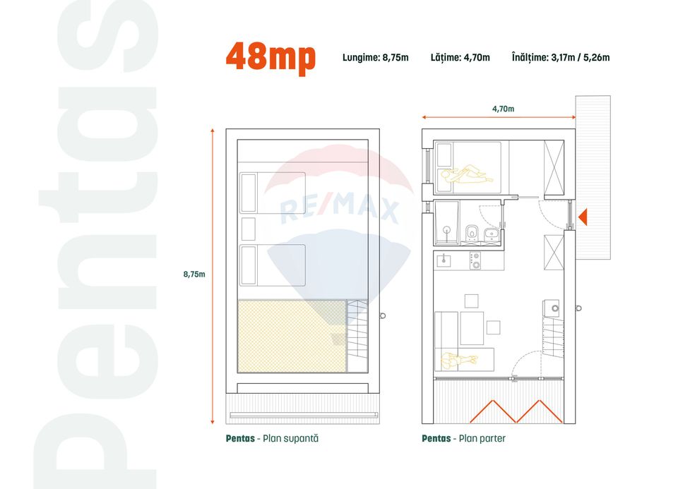 Doua case la munte, cu vedere superba, localizate in Poiana Marului