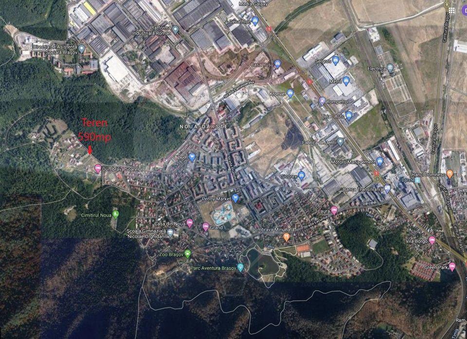Teren 590mp-1290mp Str Macului, pretabil constructii individuale